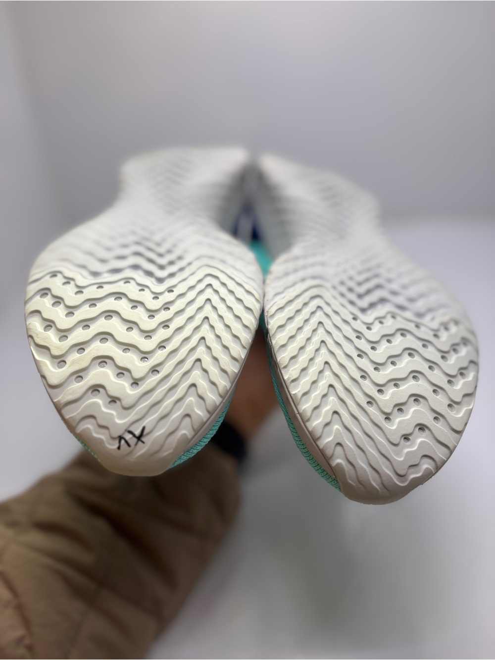 Nike React Phantom Run Flyknit Women's 11 Mint Aqua Running Shoes Slip On Sneake - Picture 10 of 12